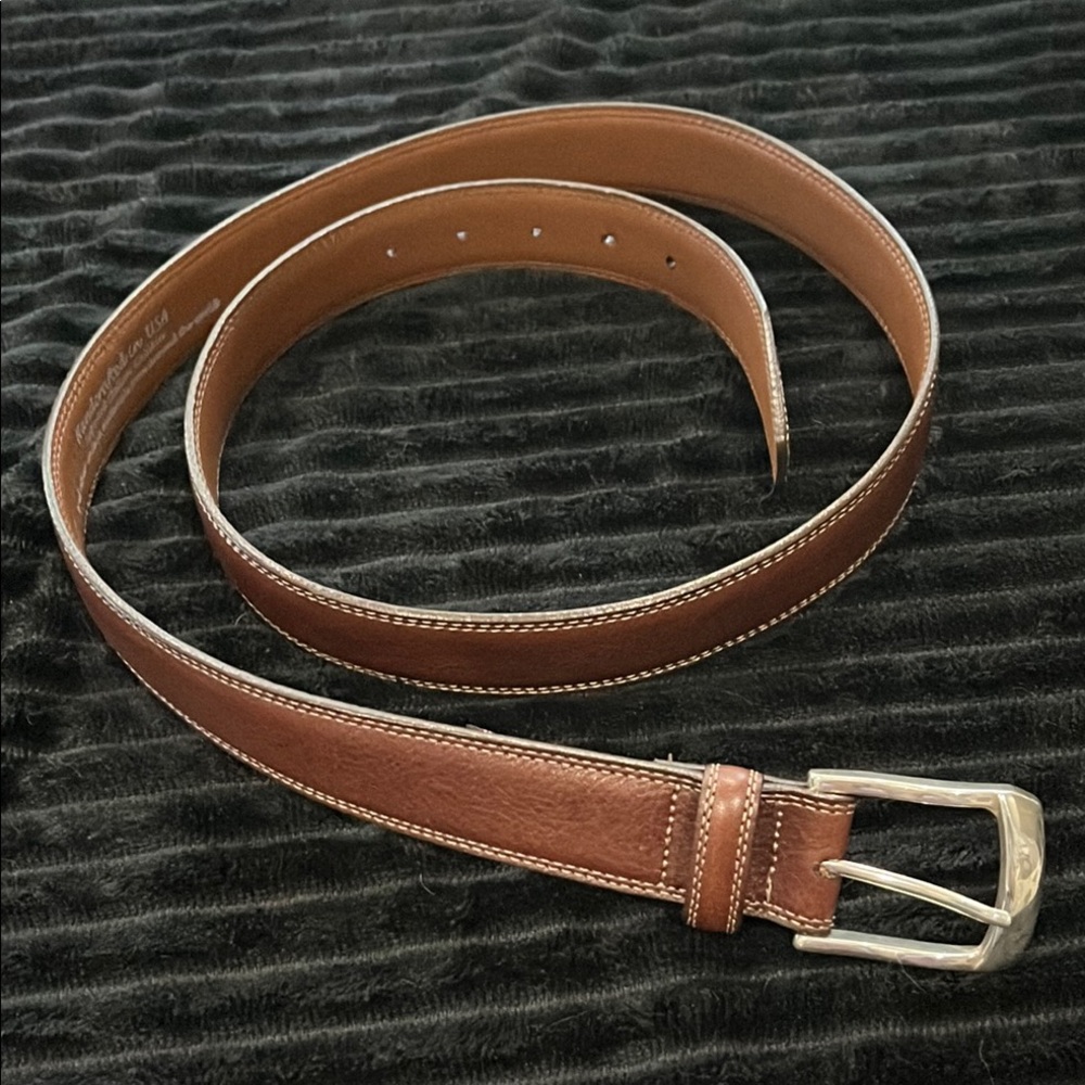 Men's Classic Brown Leather Belt